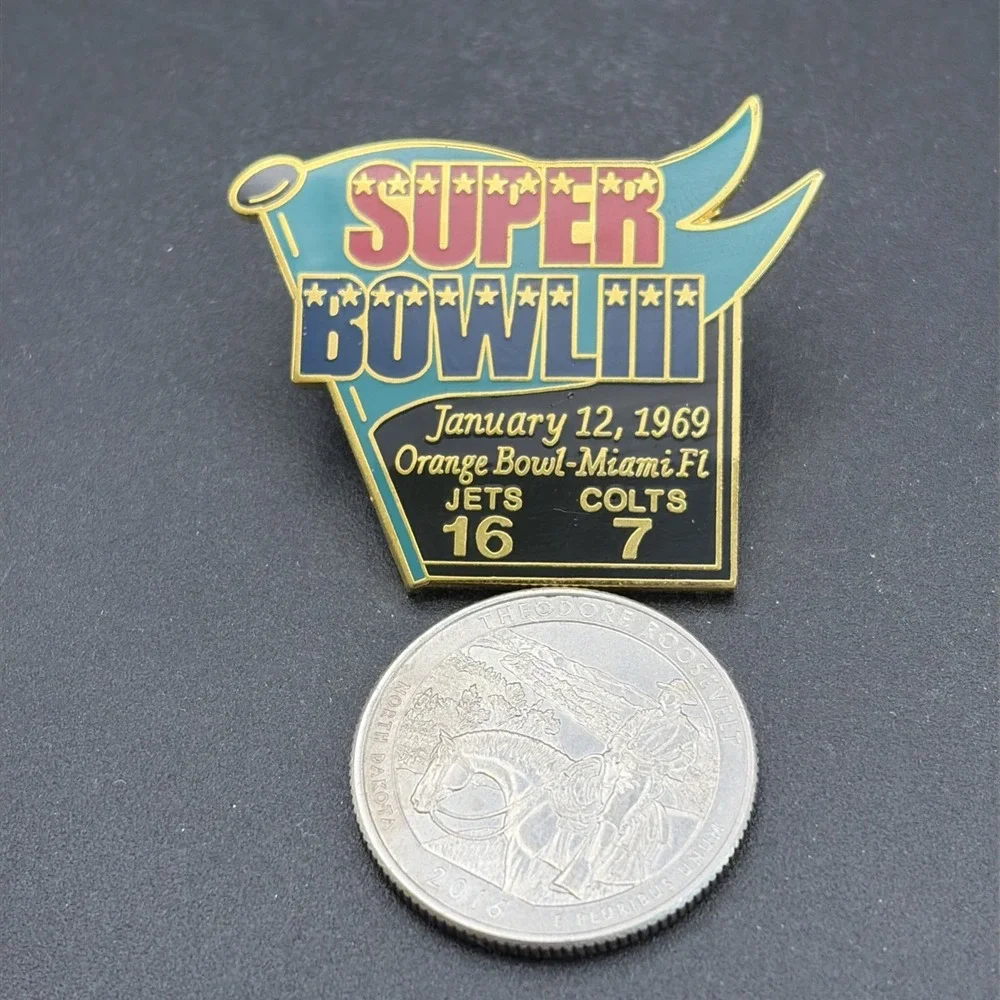 Super Bowl XIII Indianapolis Colts New York Jets NFL Football Lapel Hat‎ Pin